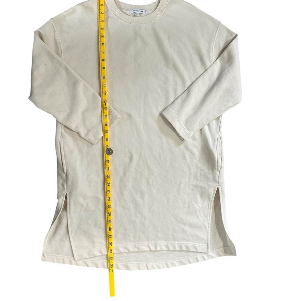 Cream Crew Neck Sweater Soft and Versatile
